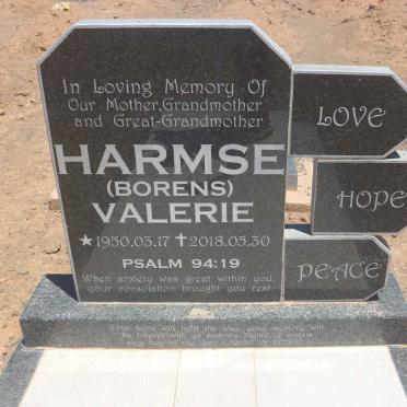 HARMSE Valerie nee BORENS 1950-2018