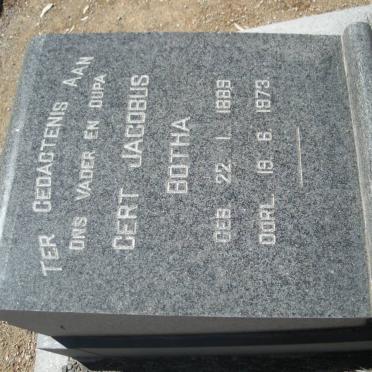 BOTHA Gert Jacobus 1889-1973