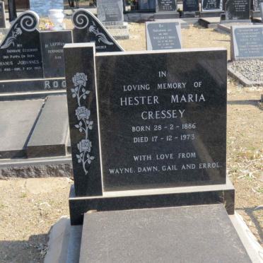 CRESSEY Hester Maria 1886-1973