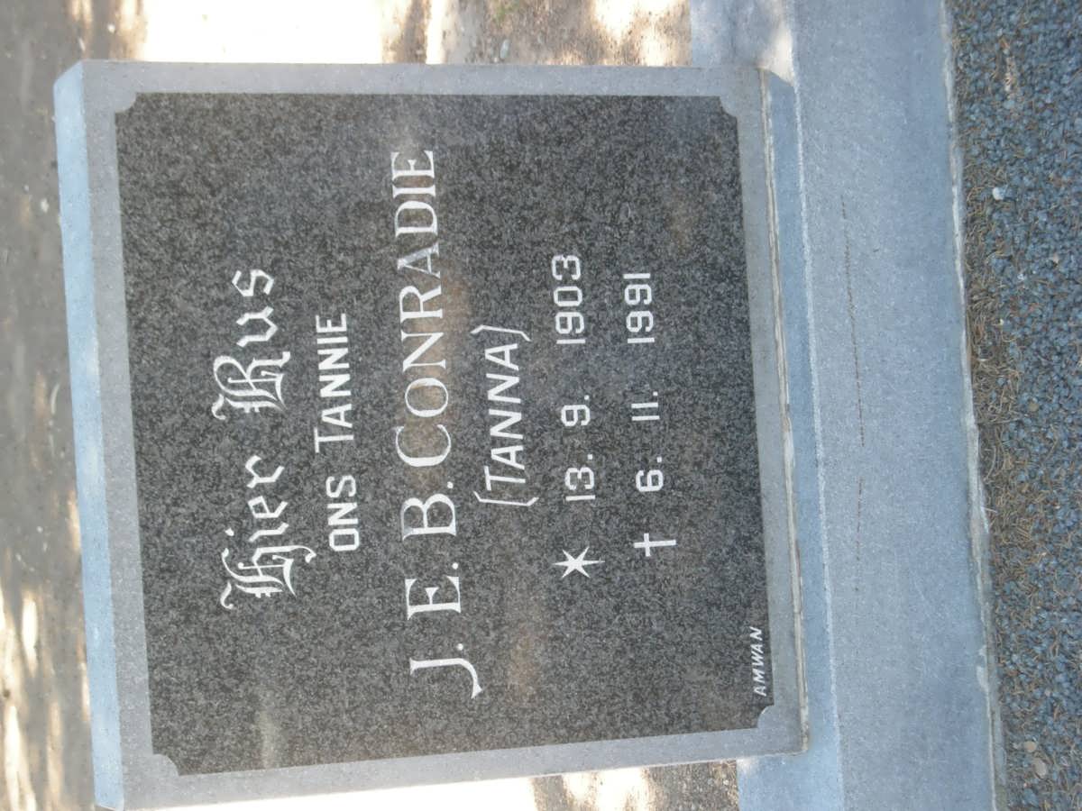 CONRADIE J.E.B. 1903-1991