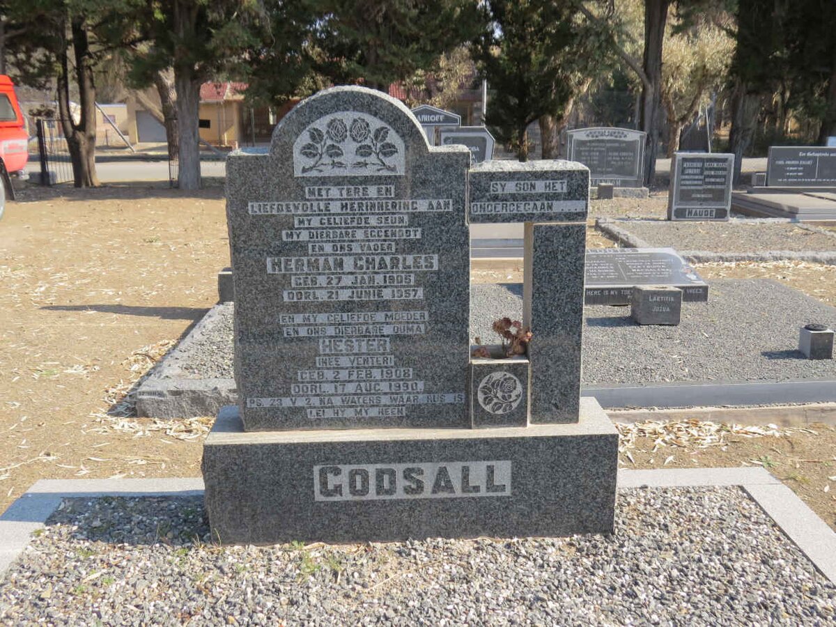 GODSALL Herman Charles 1905-1957 &amp; Hester VENTER 1908-1990