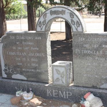 KEMP Christiaan Jacobus 1903-1954 &amp; Petronella Aletta POTGIETER 1908-1965