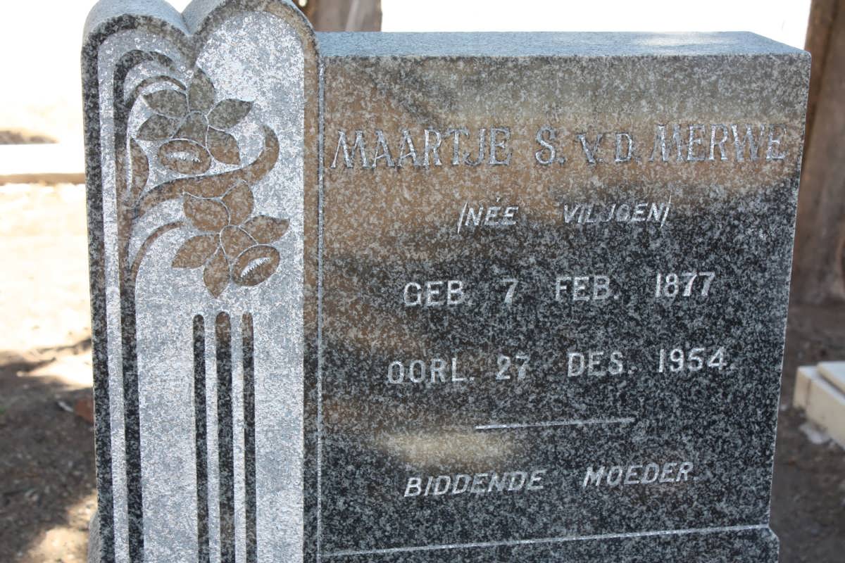 MERWE Maartje S., v.d. nee VILJOEN 1877-1954