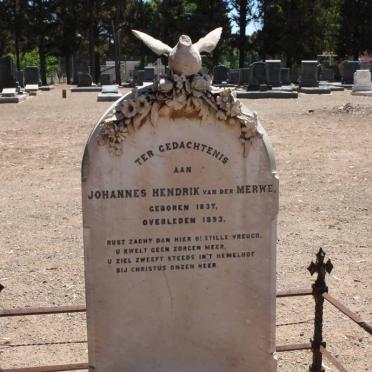 MERWE Johannes Hendrik, van der 1837-1893