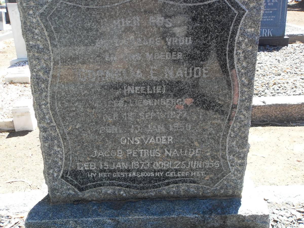 NAUDE Jacob Petrus 1873-1956 &amp; Cornelia E. LIEBENBERG 1877-1950