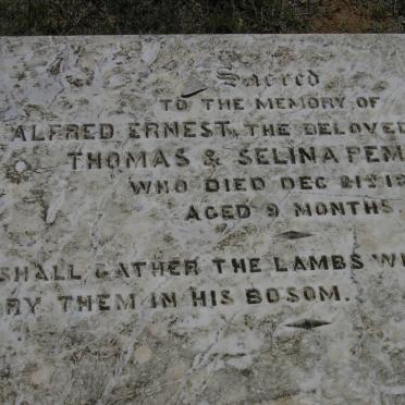 PEMBERTON Alfred Ernest -18?0