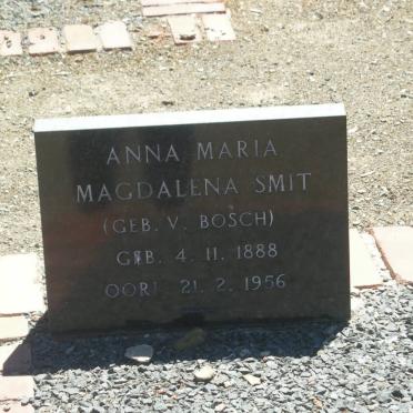SMIT Anna Maria Magdalena nee V. BOSCH 1888-1956