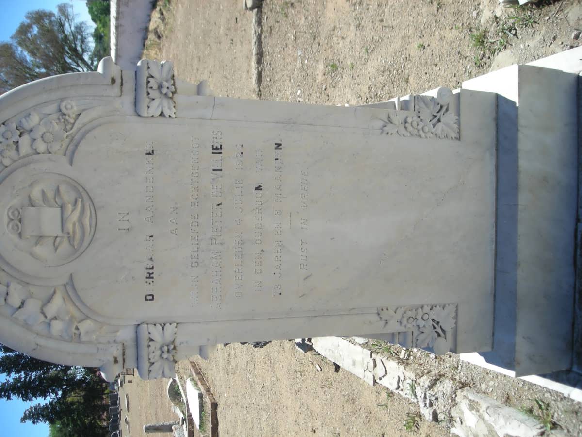 VILLIERS Abraham Pieter, de -192?