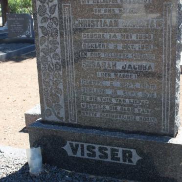 VISSER Christiaan Abraham 1890-1951 &amp; Susarah Jacoba NAUDÉ 1893-1976