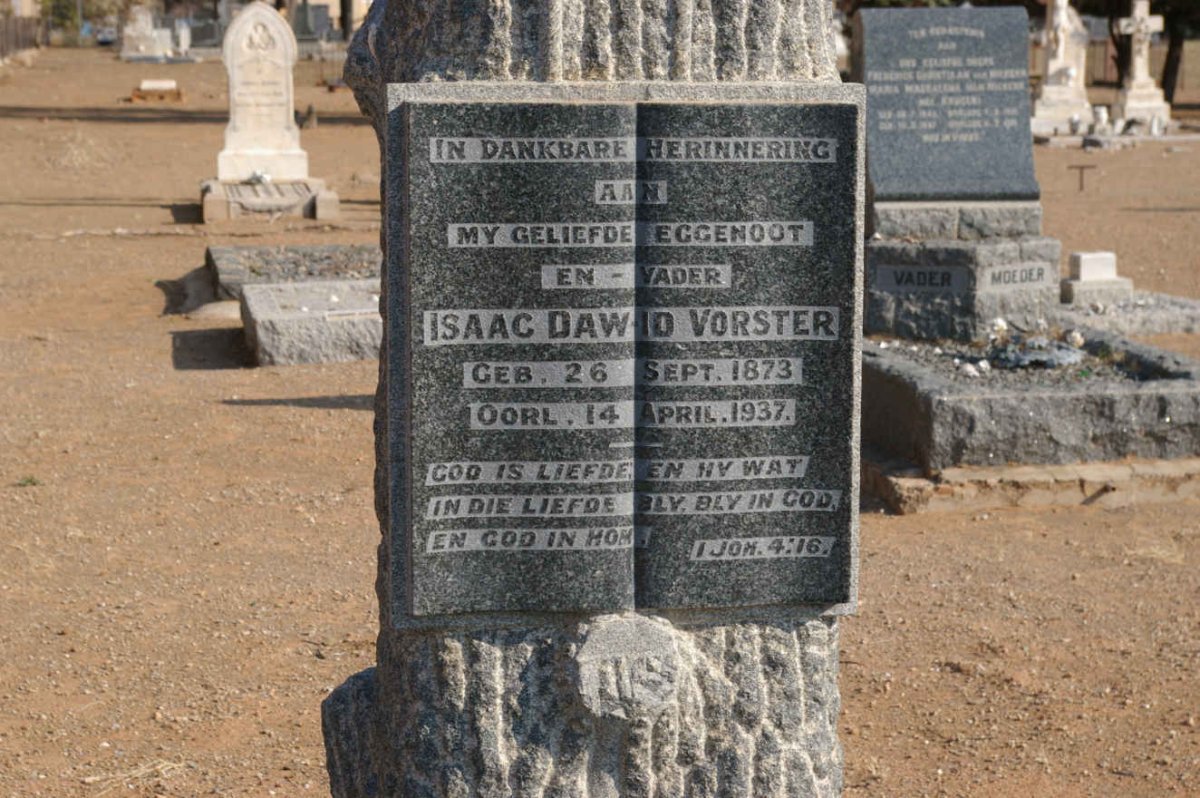 VORSTER Isaac Dawid 1873-1937 &amp;  Aletta Sophia BOTHA 1880-1966