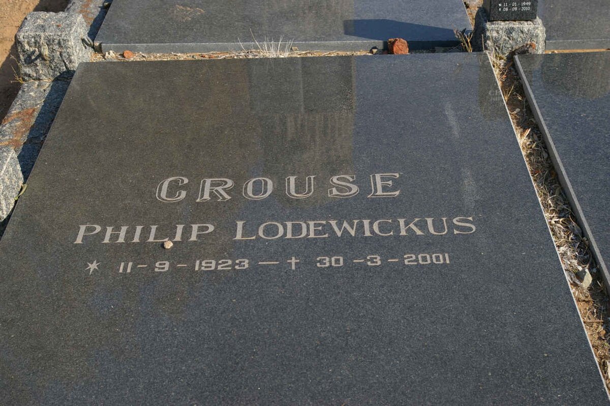 CROUSE Philip Lodewickus 1923-2001