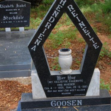 GOOSEN Hendriena Reinette 1959-1997
