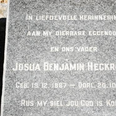 HECKROODT Joshua Benjamin 1887-1940