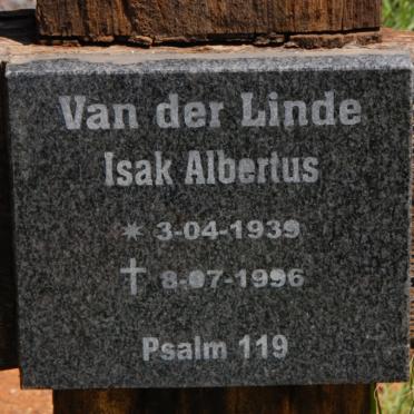 LINDE Isak Albertus, van der 1939-1996