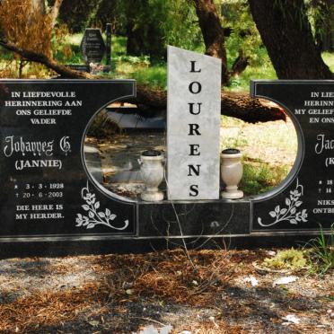LOURENS Johannes ? 1928-2003 &amp; Jacoba M. 1931-1996