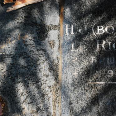 RICHE H.J., le 1917-1974