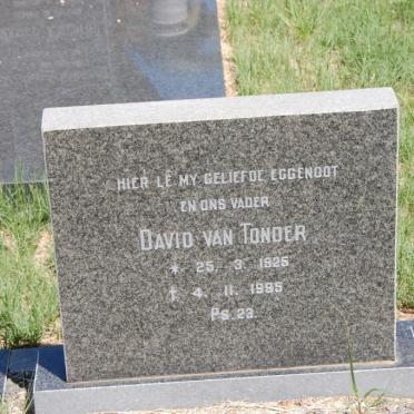 TONDER David, van 1925-1995