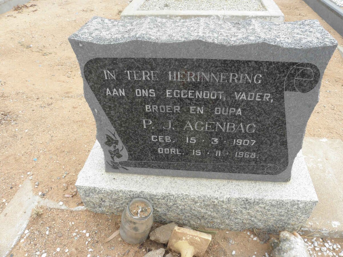 AGENBAG P.J. 1907-1968