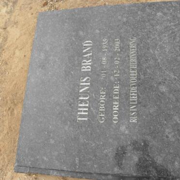 BRAND Theunis 1935-2003