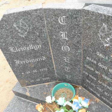 CLOETE Llewellyn Ferdinand 1978-2006
