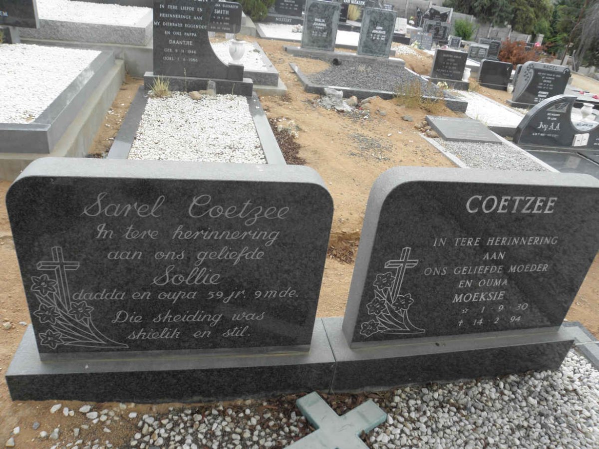 COETZEE Sarel &amp; Moeksie 1930-1994