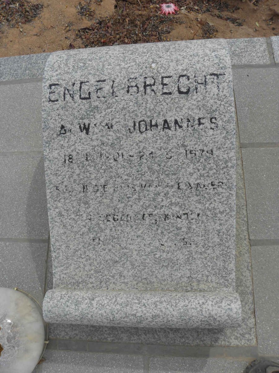 ENGELBRECHT Alwyn Johannes 1901-1974 &amp; Johanna Maria NAGEL 1907-1988