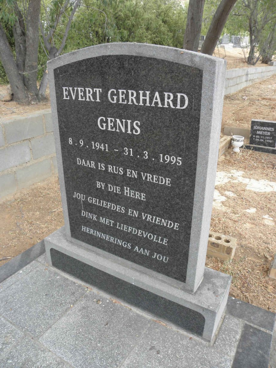 GENIS Evert Gerhard1941-1995