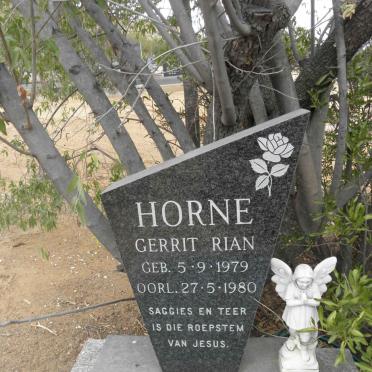 HORNE Gerrit Rian 1979-1980