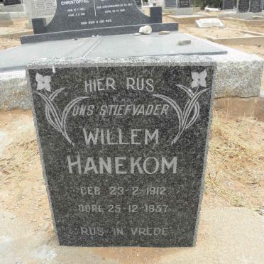 HANEKOM Willem 1912-1957
