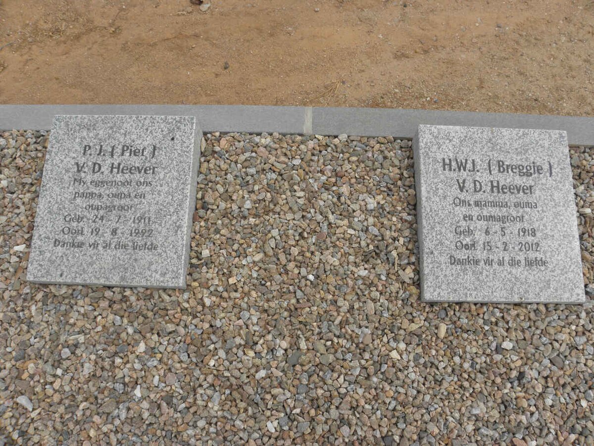 HEEVER P.J., v.d. 1911-1992 &amp; H.W.J. 1918-2012