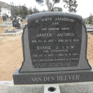 HEEVER Jasper Jacobus, van den 1877-1952 &amp; Hannie J.V.D.W. ESTERHUIZEN 1893-1964