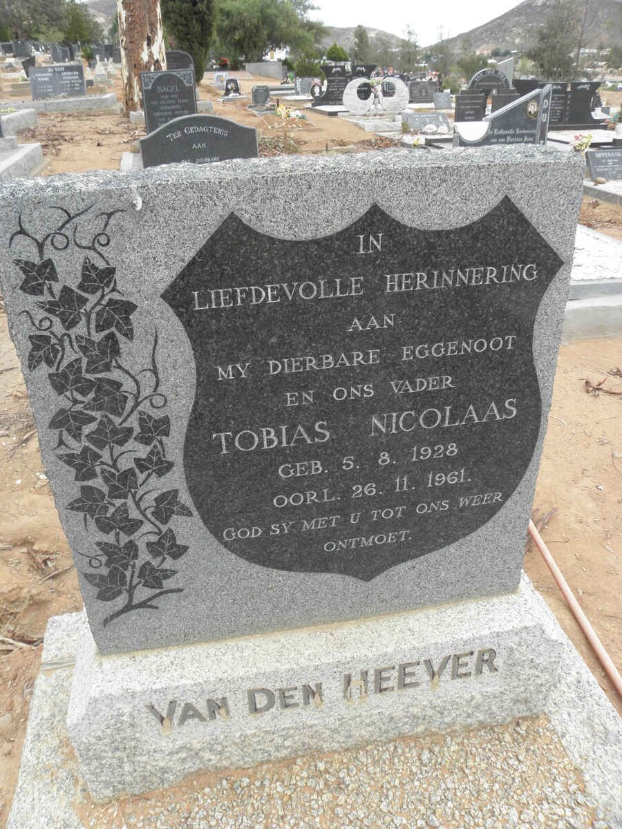HEEVER Tobias Nicolaas, van den 1928-1961