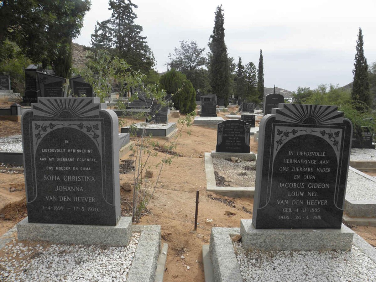 HEEVER Jacobus Gideon Louw Nel, van den 1895-1981 &amp; Sofia Christina Johanna 1899-1970