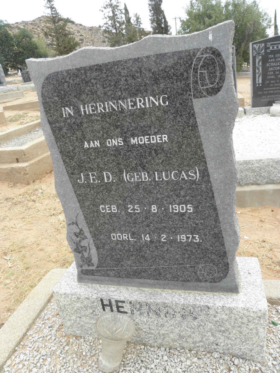 HENNING J.E.D. nee LUCAS 1905-1973