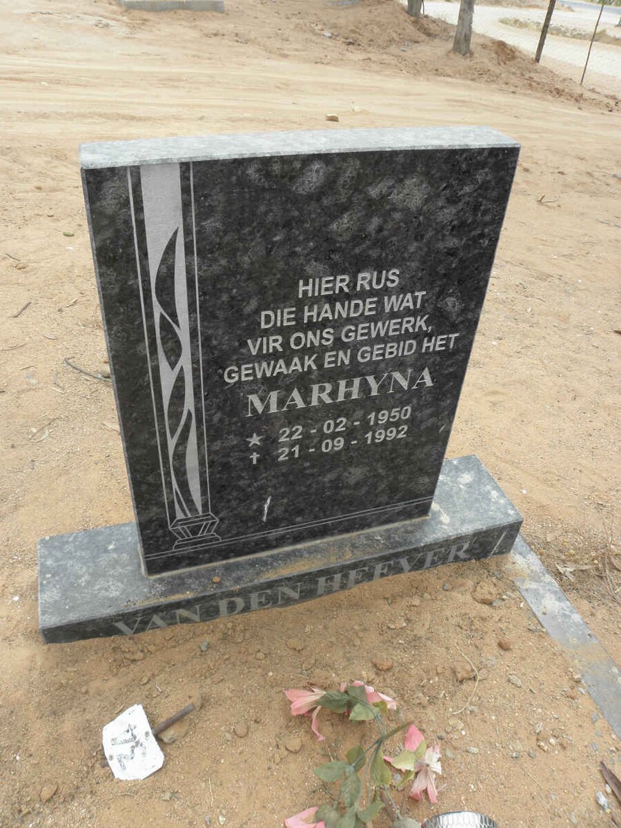 HEEVER Marhyna, van den 1950-1992