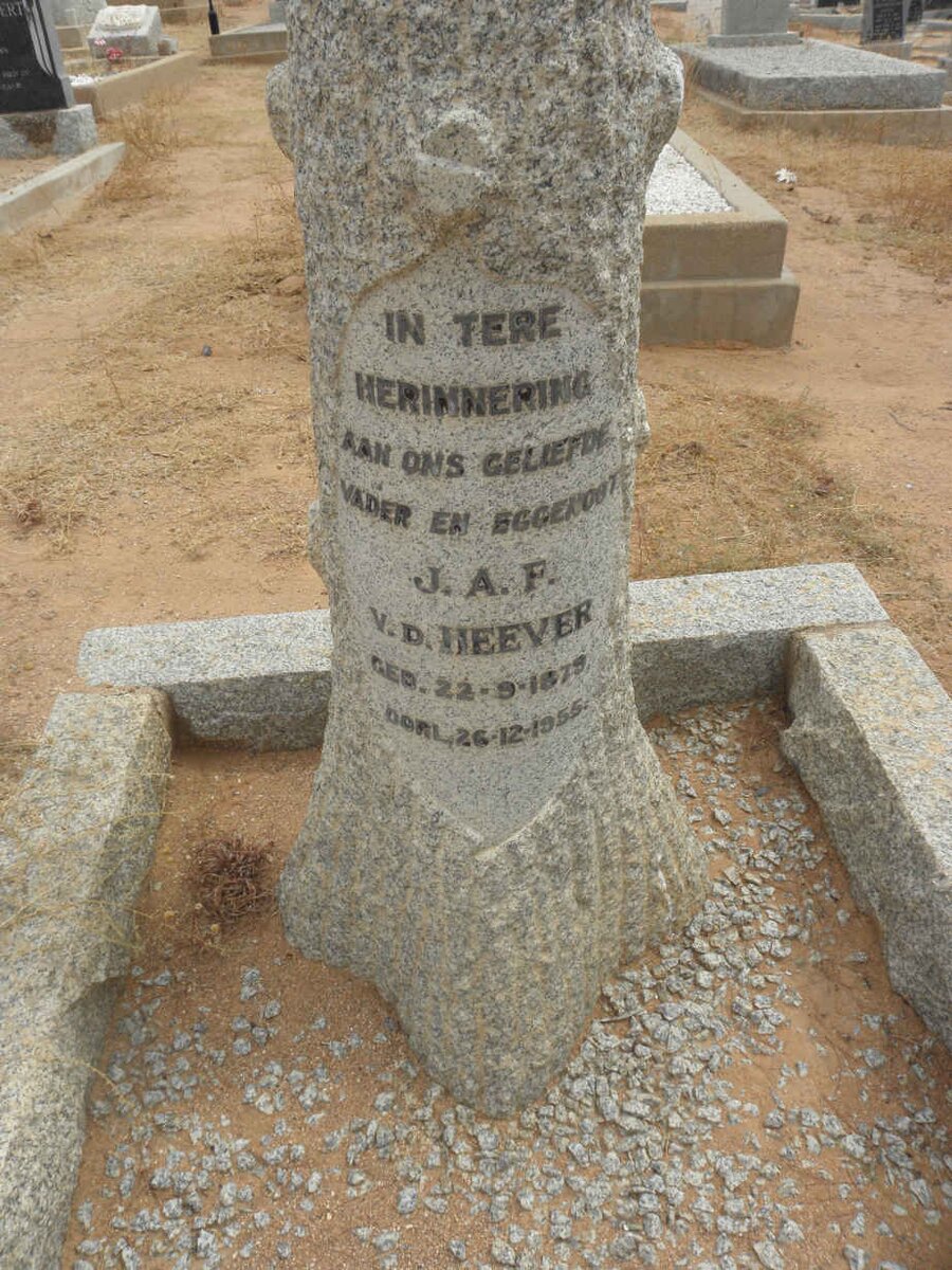 HEEVER J.A.F., v.d. 1879-1956