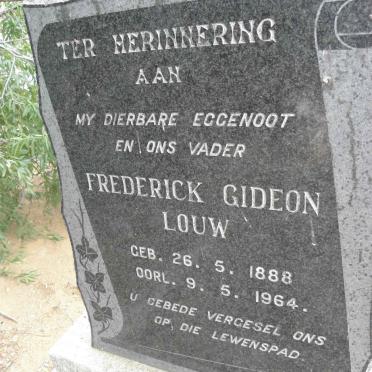 LOUW Frederick Gideon 1888-1964