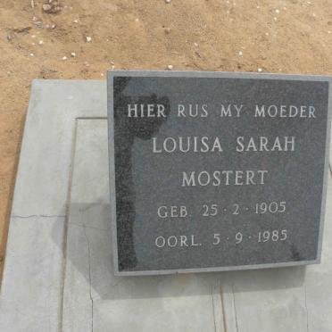 MOSTERT Louisa Sarah 1905-1985