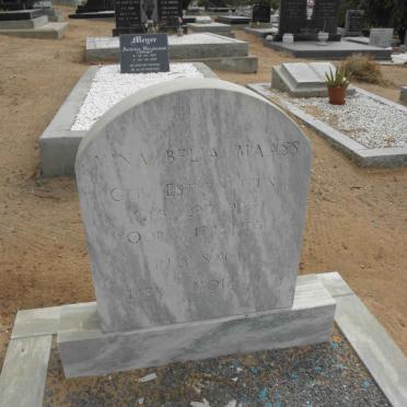 MAASS Mina Belia nee ESTERHUIZEN 1905-1975