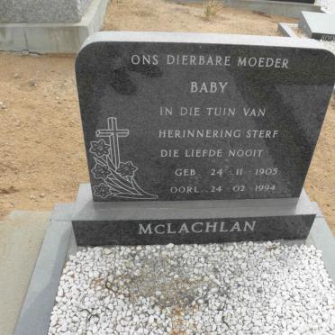 McLACHLAN Baby 1905-1994