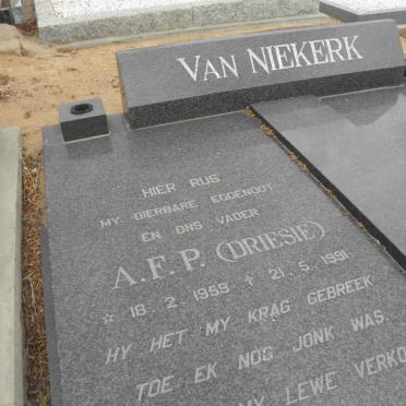 NIEKERK A.F.P., van 1959-1991