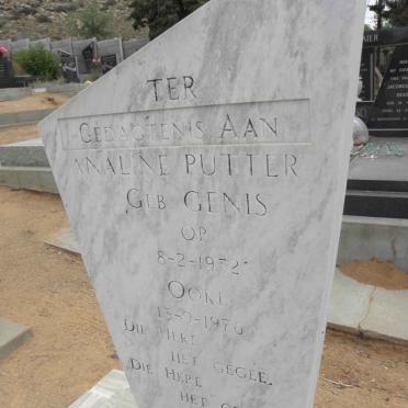 PUTTER Analine nee GENIS 1932-1976
