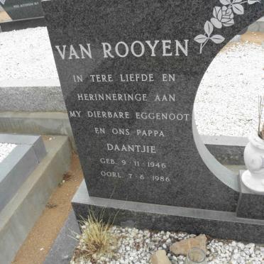 ROOYEN Daantjie, van 1946-1986