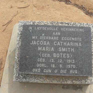 SMITH Jacoba Catharina Maria nee BOTES 1913-1970