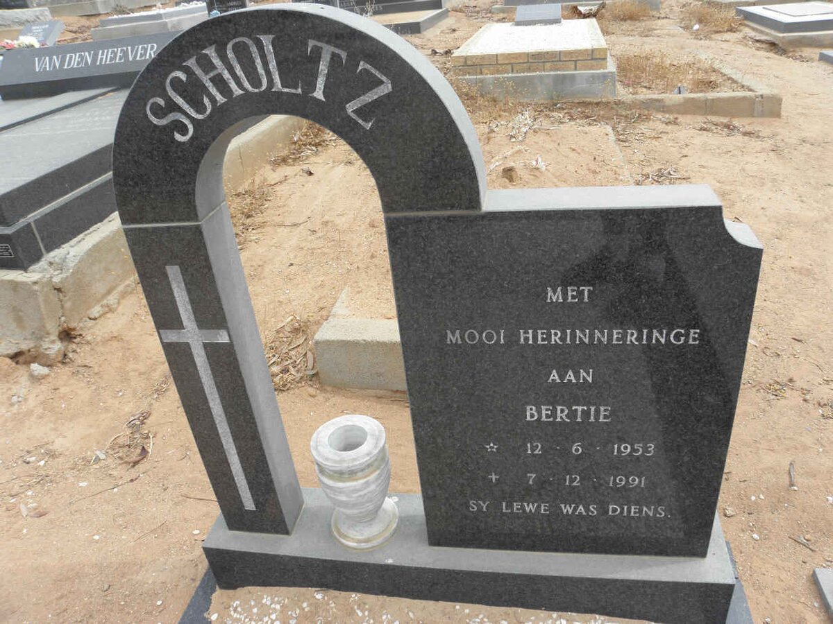 SCHOLTZ Bertie 1953-1991