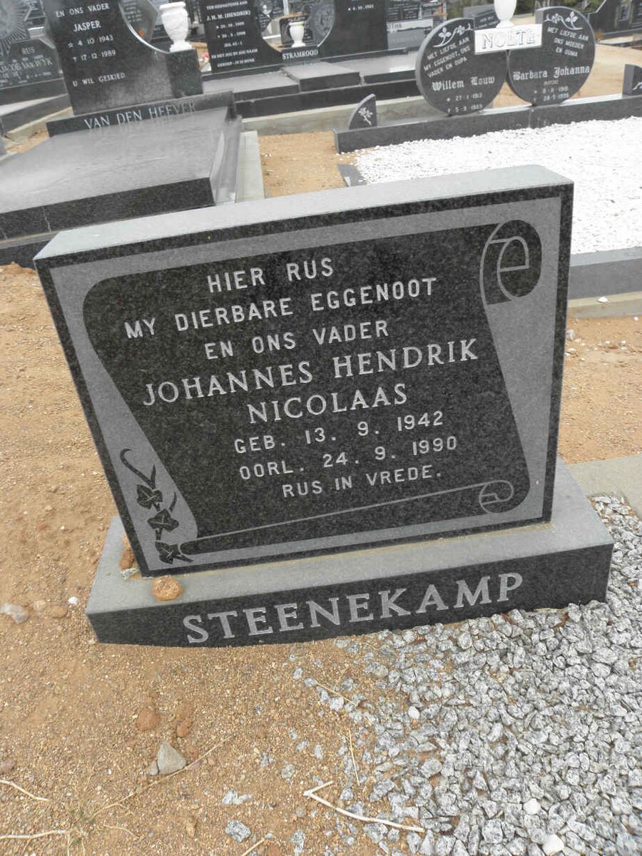 STEENEKAMP Johannes Hendrik Nicolaas 1942-1990
