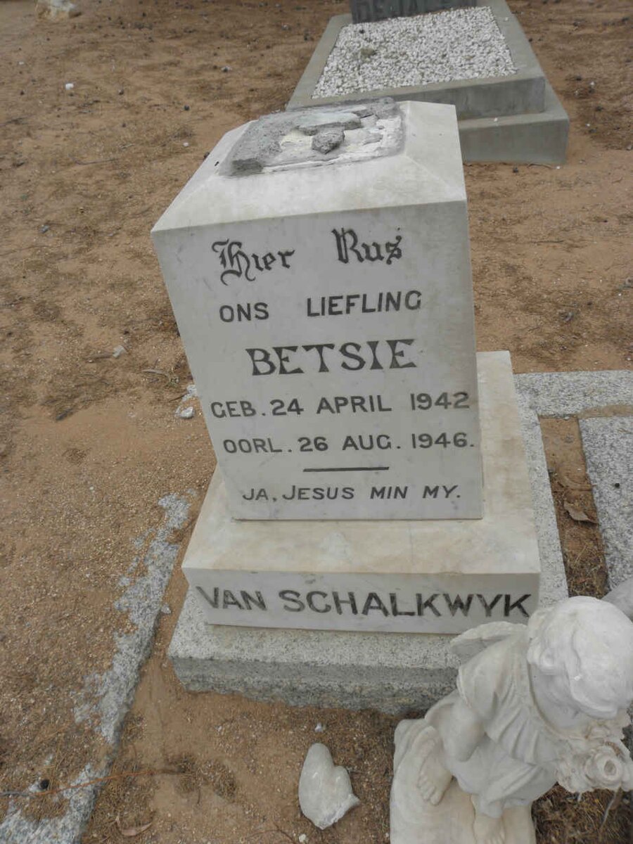 SCHALKWYK Betsie, van 1942-1946