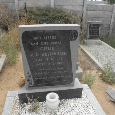 WESTHUIZEN Gielie, van der 1945-1982