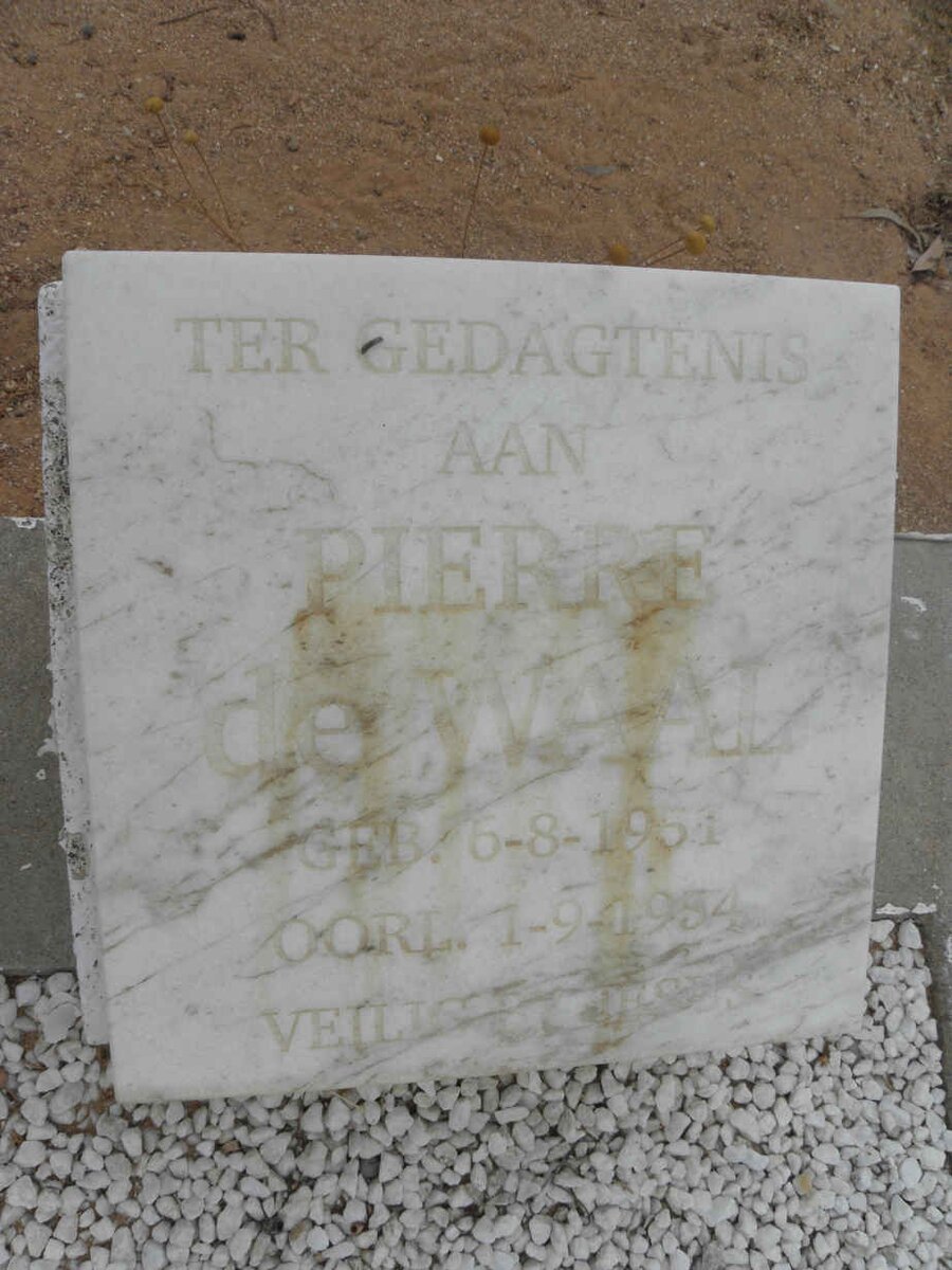 WAAL Pierre, de 1954-1954