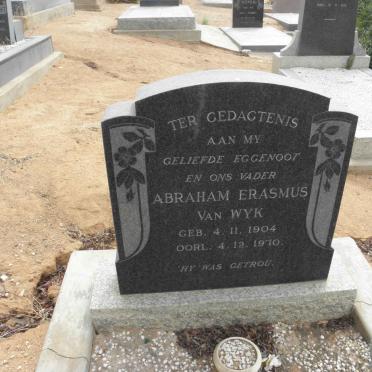 WYK Abraham Erasmus, van 1904-1970